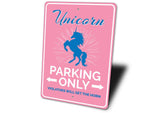 Unicorn Parking Sign