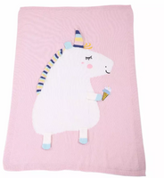 Kid's Unicorn Crochet Blanket