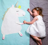 Kid's Unicorn Crochet Blanket