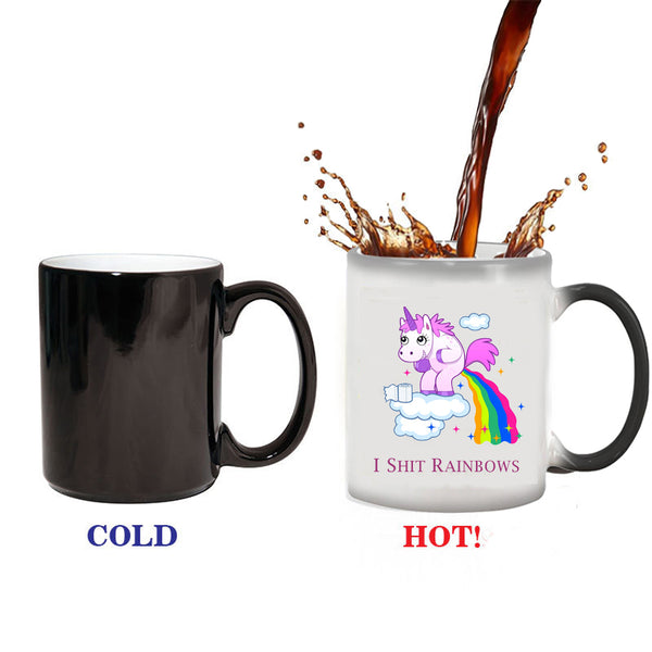 Unicorn Color Changing Mug - Rainbow